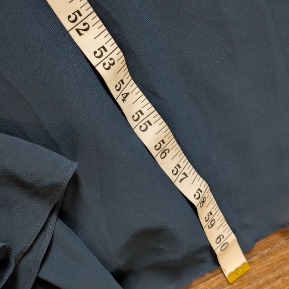 NWT Azazie Blue Navy Embroidered Floral Sleeveless Bridesmaid Gown Dress 14 - Picture 7 of 11